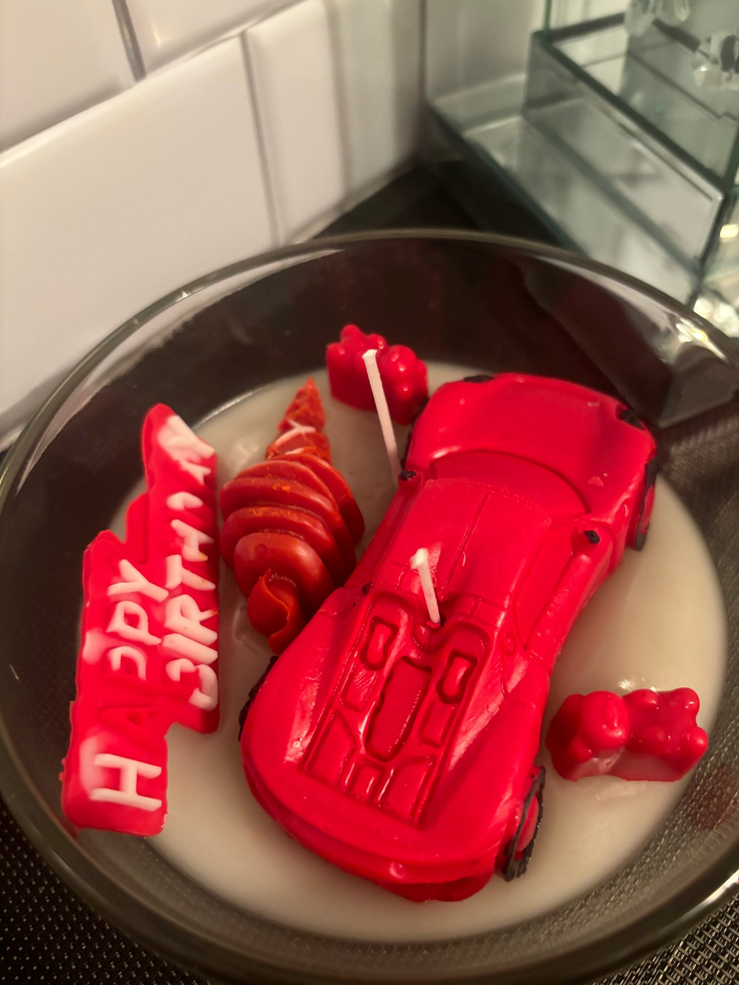 Sports car Candle