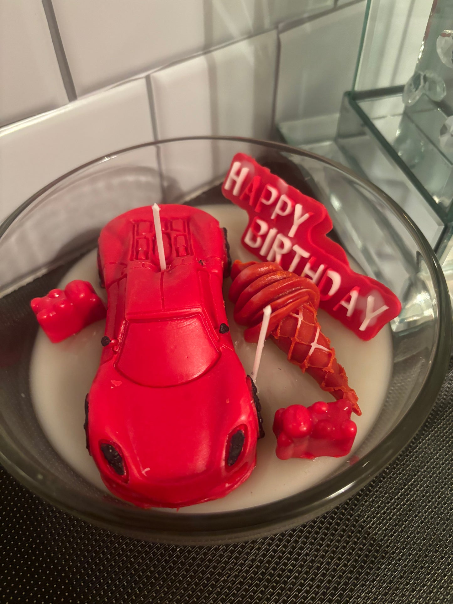 Sports car Candle