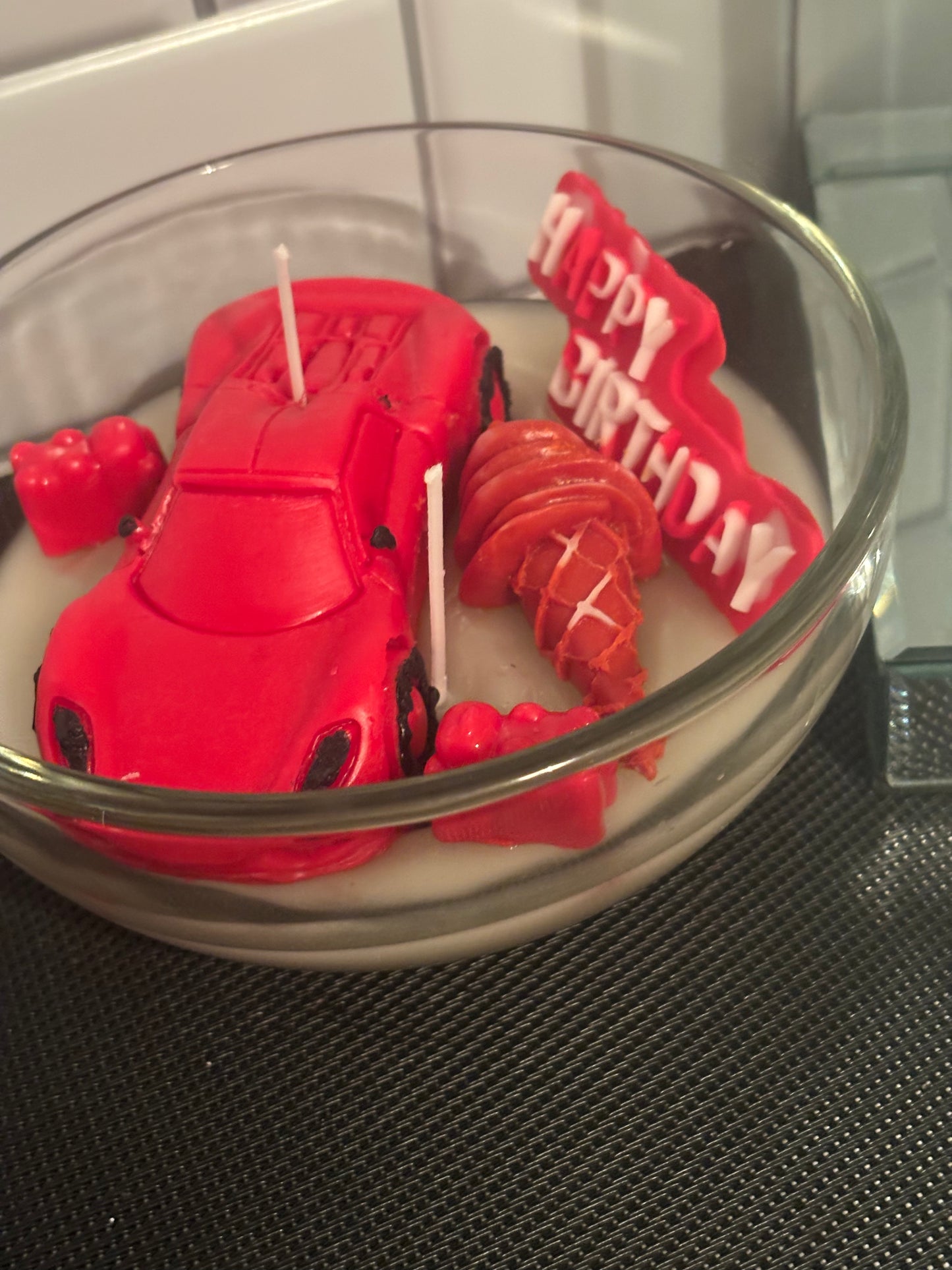 Sports car Candle