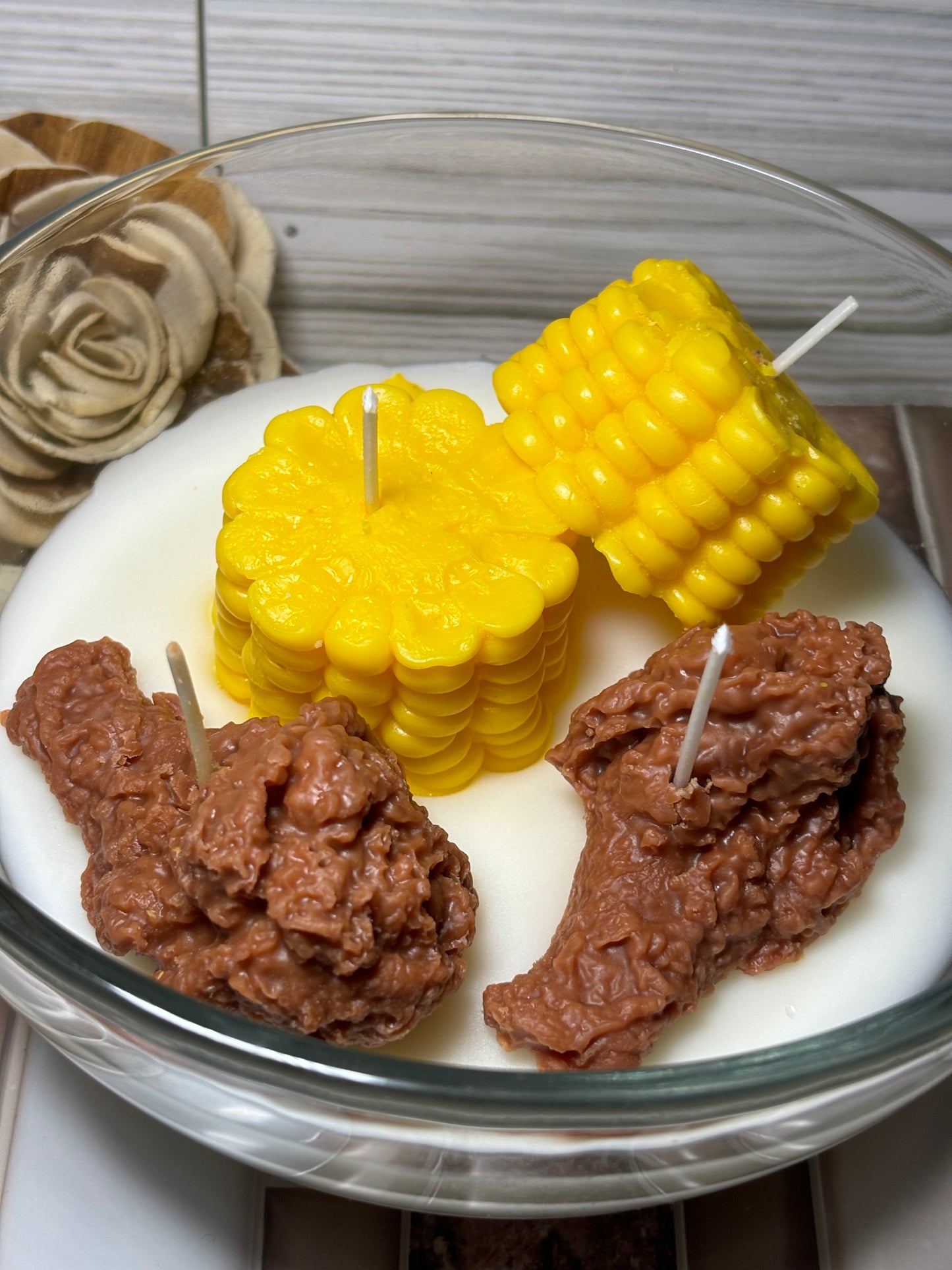 Chicken & Corn Candle