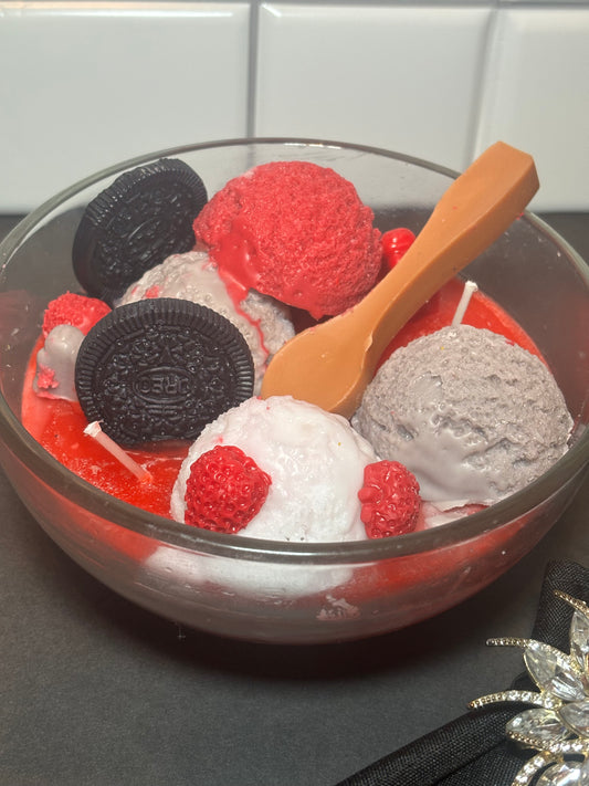 Ice cream bowl Candle